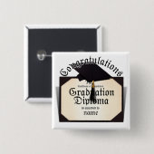 Abschluss Diploma Button (Vorne & Hinten)