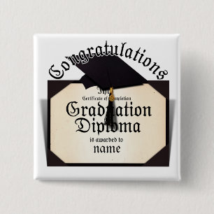 Abschluss Diploma Button