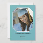 Abschluss Diploma Foto Abschluss Einladung (Rückseite)