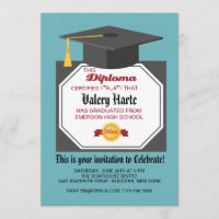 Abschluss Diploma Foto Abschluss Einladung