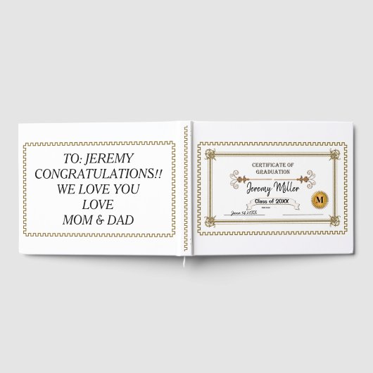 Abschluss Diploma Gästebuch (Voll)