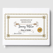 Abschluss Diploma Gästebuch (Vorderseite)