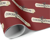Abschluss Diploma Herzlichen Glückwunsch Geschenkpapier (Rolleneckpunkt)
