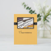 Abschluss Diploma Herzlichen Glückwunsch Postkarte (Stehend Vorderseite)