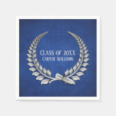 Abschluss Diploma Silver Laurel auf Blue Serviette (Vorderseite)