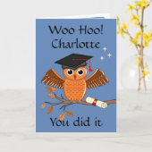 Abschluss, Diplomat Herzlichen Glückwunsch Karte (Gelbe Blume)