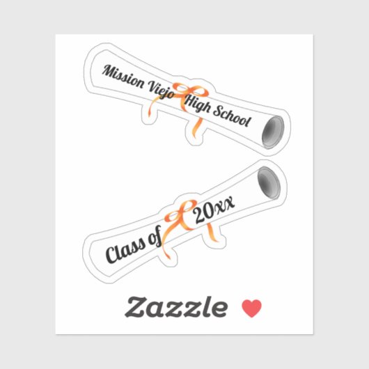 Abschluss Diplome Aufkleber (Blatt)