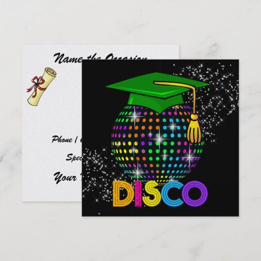 Abschluss-DISCO-Party - SRF Einladung (Vorne/Hinten)