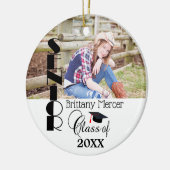 Abschluss DIY Foto Erinnerungen Keramik Ornament (Links)