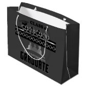 Abschluss - DIY Jahr und Name - Große Geschenktüte (Rückseite Schrägansicht)