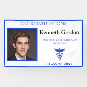 Abschluss Doctor Caduceus Lila NYU University Banner