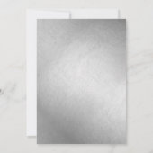 Abschluss Doctor Caduceus Silver Elegant Save The Date (Rückseite)