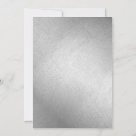 Abschluss Doctor Caduceus Silver Elegant Save The Date (Rückseite)