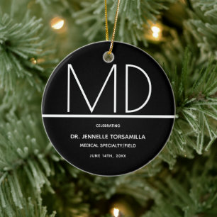 Abschluss Doctor MD Keepake Keramik Ornament