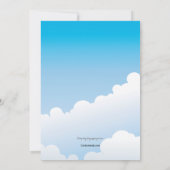 Abschluss-Doppelhut auf Einladung (Rückseite)