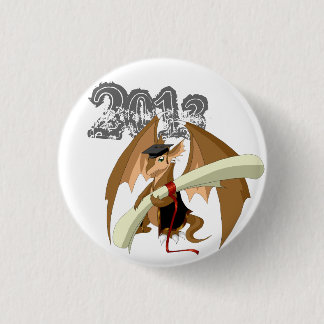 Abschluss-Drache 2013 mit Bambusknopf Button