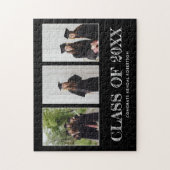 Abschluss Drei Fotosammlungen Glückwunsch Puzzle (Vertikal)