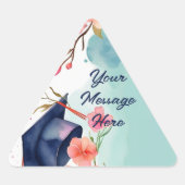 Abschluss Dreieckiger Aufkleber (Vorderseite)