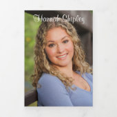 Abschluss Dreifach Einladung Ankündigung (Cover)