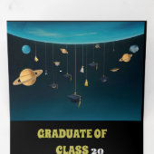 Abschluss Dreifach Gefaltete Einladung (Innen Erste Seite)