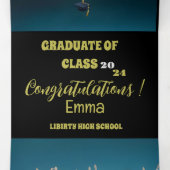 Abschluss Dreifach Gefaltete Einladung (Innenseite Mitte)