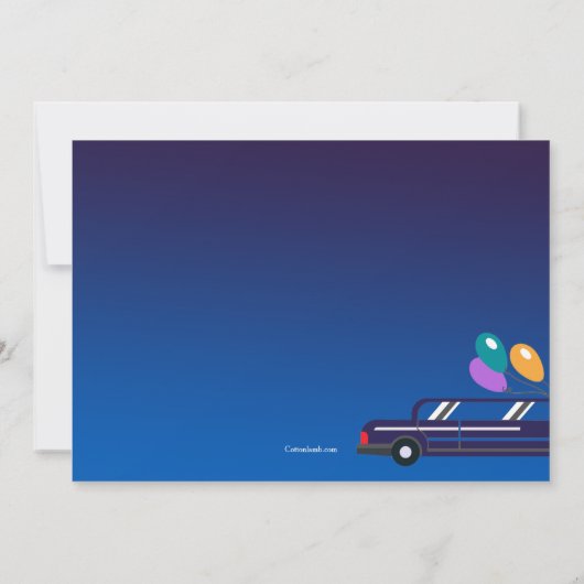 Abschluss durch Parade Einladung fahren (Rückseite)