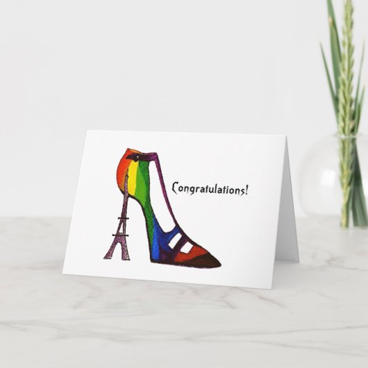 Abschluss Eiffelturmdusche Karte (Vorderseite)