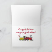 Abschluss-Eilzug-Glückwünsche Karte (Innenseite)