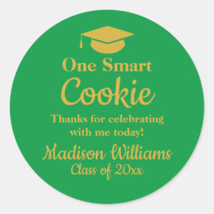 Abschluss Ein Schlauer Keks Zum Mitnehmen Abschlus Runder Aufkleber