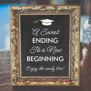 Abschluss eine süße Endung der neuen Beginner Cand Poster