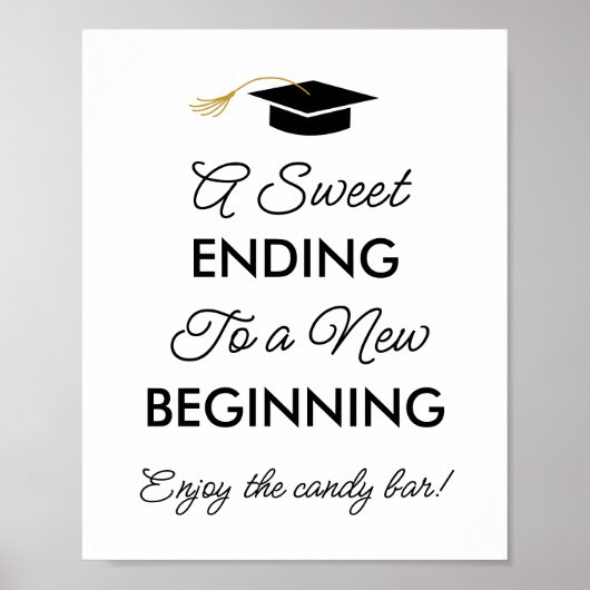 Abschluss eine süße Endung der neuen Beginner Cand Poster (Vorne)