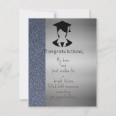 Abschluss einer Freundin Karte (Vorderseite)