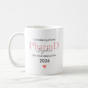 Abschluss eines Apothekers Personalisierter Name J Kaffeetasse