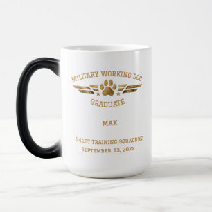 Abschluss eines militärischen Arbeitshundes (MWD) Verwandlungstasse