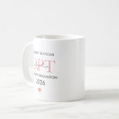 Abschluss eines Physiotherapeuten Personalisierte Kaffeetasse (Vorderseite Links)