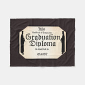 Abschluss eines Stehenden Tall Diploma Fleecedecke (Vorderseite (Horizontal))