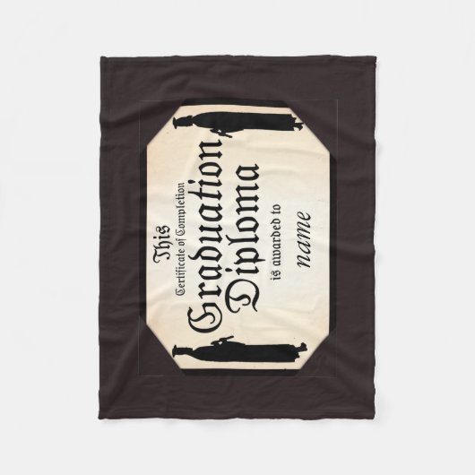 Abschluss eines Stehenden Tall Diploma Fleecedecke (Vorderseite)