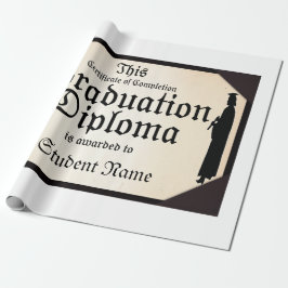 Abschluss eines Stehenden Tall Diploma Geschenkpapier