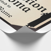 Abschluss eines Stehenden Tall Diploma Geschenkpapier (Ecke)