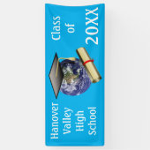 Abschluss eines Weltklasse-Grad-Diploms Banner (Vertikal)