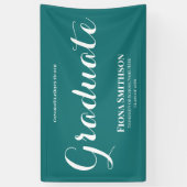 Abschluss Einfach Elegant Grün Außenbereich Banner (Vertikal)