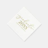 Abschluss Einfach Elegante Gold Minimalistisch Mod Serviette (Ecke)