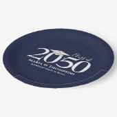 Abschluss Einfach Modernes Minimalistisches Mortar Pappteller (Schrägansicht)