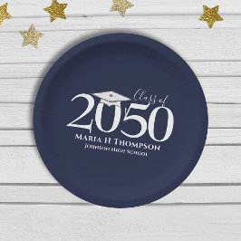 Abschluss Einfach Modernes Minimalistisches Mortar Pappteller