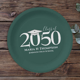 Abschluss Einfach Modernes Minimalistisches Mortar Pappteller