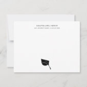 Abschluss Einfache Klasse Grad Cap Mitteilungskarte (Vorderseite)