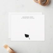 Abschluss Einfache Klasse Grad Cap Mitteilungskarte (Vorderseite/Rückseite Beispiel)