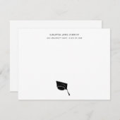 Abschluss Einfache Klasse Grad Cap Mitteilungskarte (Vorne/Hinten)