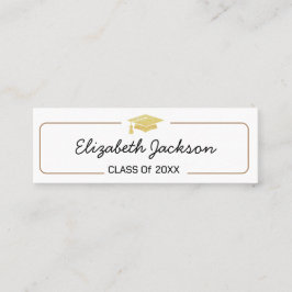 Abschluss | Einfache Skripteinführungskarte Telefonnummerkarte