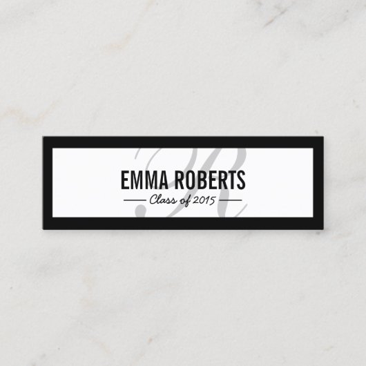 Abschluss-einfacher Telefonnummerkarte (Vorderseite)